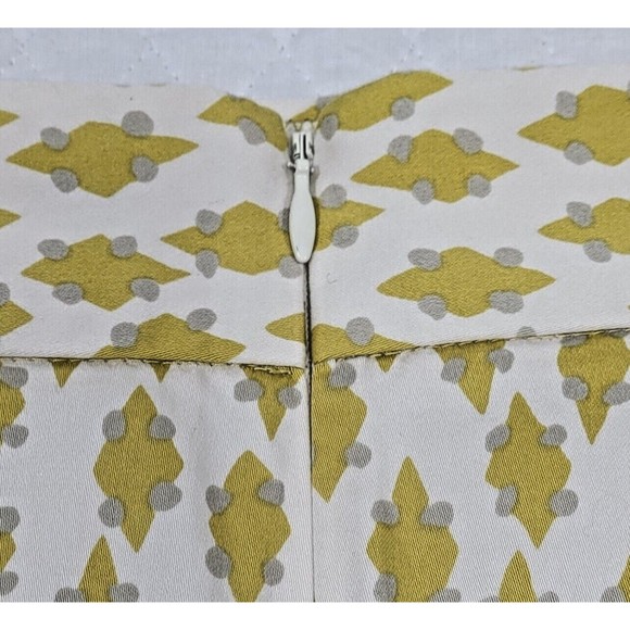 J.Crew Women's Stretch Skirt Size 6 Geometric Diamond Print Knee Length Pencil - Picture 4 of 12